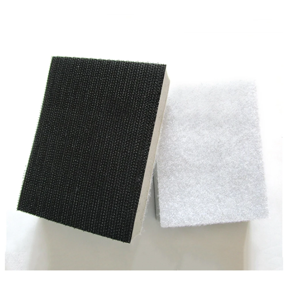 1-10Pcs Rectangular Sponge Cushion Pad 75*100mm Plush Self-Adhesive Sandpaper Car Paint Surface Phone Case Polishing Accessories