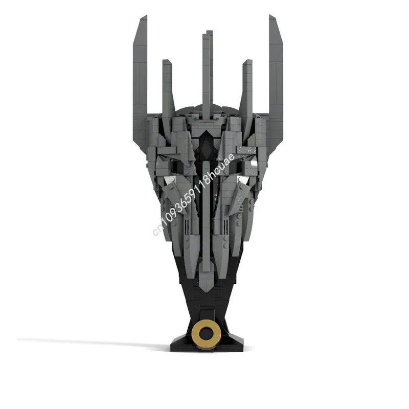 917PCS MOC L0rd Del Anello Impilabile LOTR Sauron Casco Classico Blocco Gioca Modelli Building Set Adulti Giocattoli Hobby Da Collezione