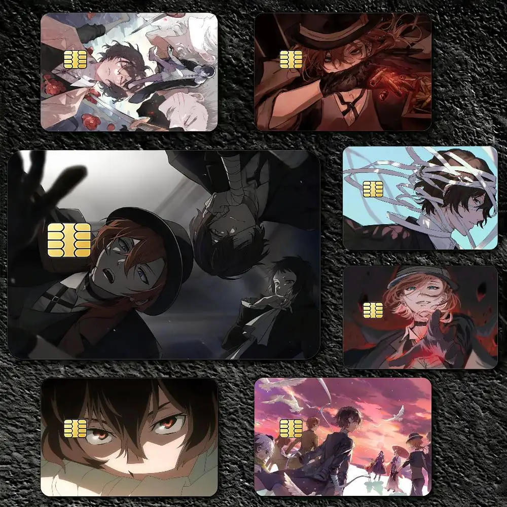 Anime B-Bungo S-Stray D-Dogs Sticker Decoration Creative Bank Card Bus Metro Waterproof Sticker