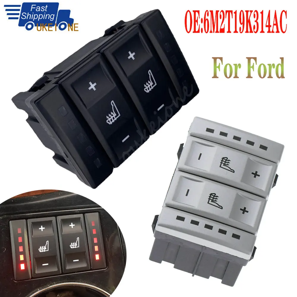 Elektrische Sitz Heizung Control Schalter Taste Für Ford S-MAX 2006 -2015 Mondeo MK 4 2007-2015 galaxy auto zubehör 6M2T19K314AC