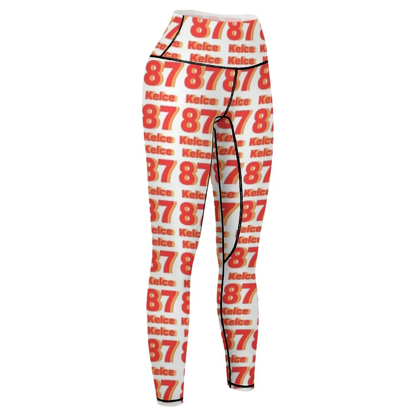 Kelce # 87 Legginsy sportowe damskie spodnie gimnastyczne sportowe dla kobiet Legginsy