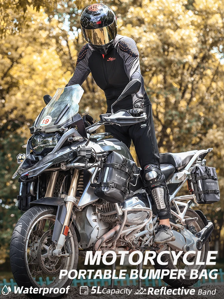 AliExpress West Biking WEST BIKING Motorcycle Bumper Bag Waterproof Mutifunctional Motorbike Frame Crash Bars Bag Universal Tool Storage Bag Equipment