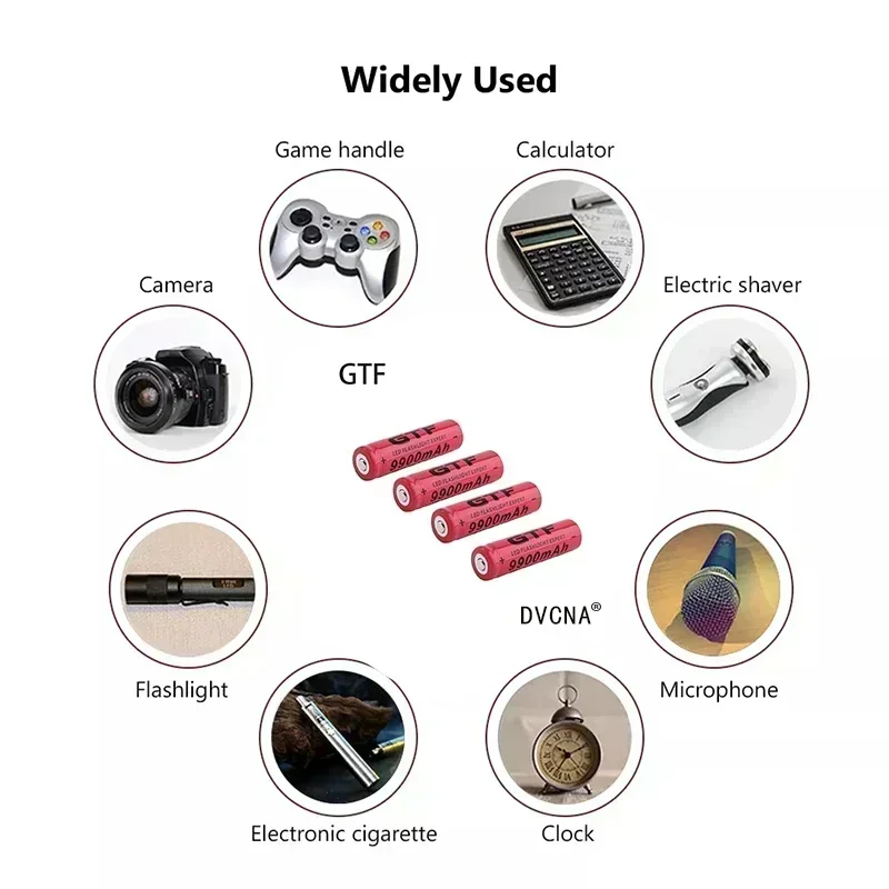 New 18650 lithium-ion battery 3.7V 9900mAh LED flashlight rechargeable battery 18650 battery