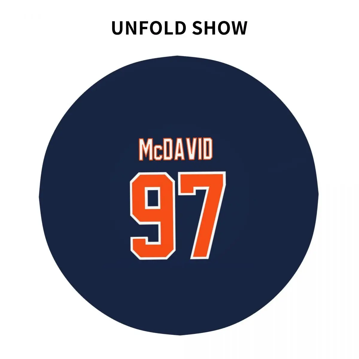 كونور ماك ديفيد 97 لمحبي إدمونتون أويلرز مفرش طاولة مستدير مقاوم للماء مفرش طاولة مقاوم للزيت للمناسبات المطبخ غطاء طاولة الطعام