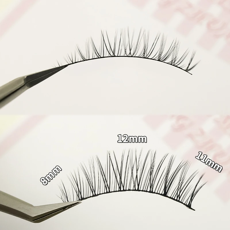 New 5 Pairs Manga Lashes Reusable False Eyelashes Soft Natural Fluffy Makeup Tools Extension Fake Lashes Wispy Faux Mink Lashes