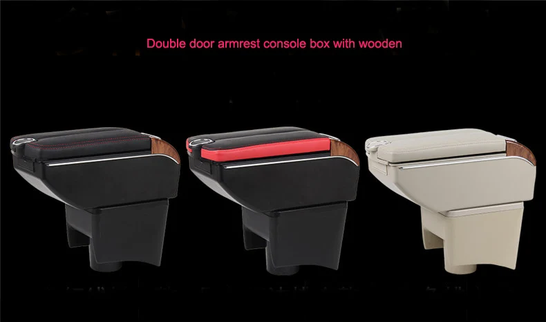 Porta USB per console centrale per auto, console centrale per auto a due porte