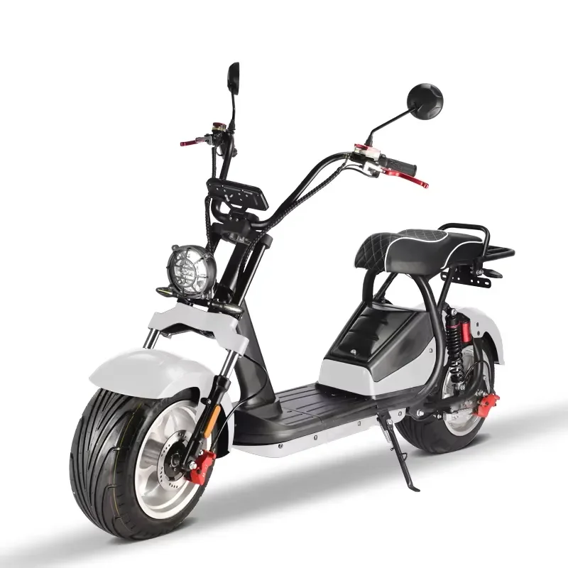 STROVAN EEC 2000w 60V 40ah Removable Battery Fat Tire Electric Scooter Electric Citycoco for Adults Model HM-5