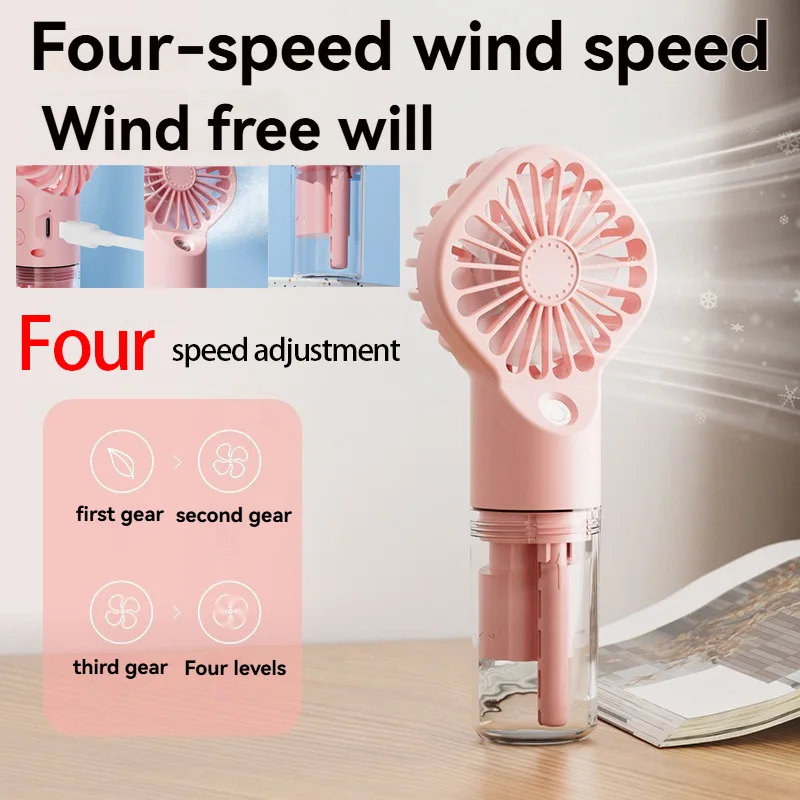 4-Speed Adjustable Humidifying Fan, Cool & Moisturizing, Ideal for Home & Office, Quiet Operation, Summer Relief