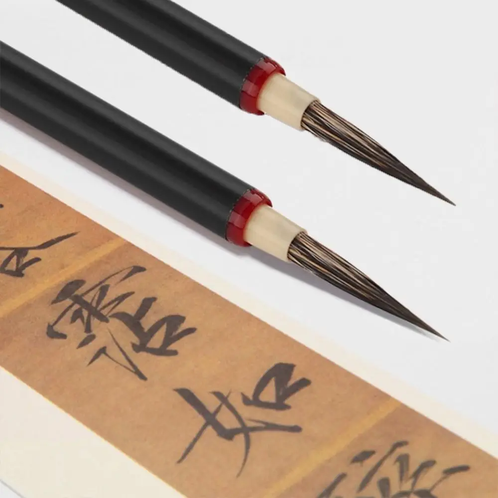 Oil Watercolor Chinese Calligraphy Brush Wolf Hair Oil Painting Scriptures Writing Brush Art Script Hook Line Fine Paint Brush