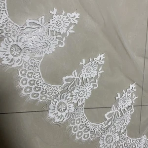 Langer Spitzenschleier für Hochzeit, Brautschleier, Accessoires Schleier, Kathedrale, weiße und Elfenbeinschleier, 3M 12 Hauptverkäufe Mantilha - №5