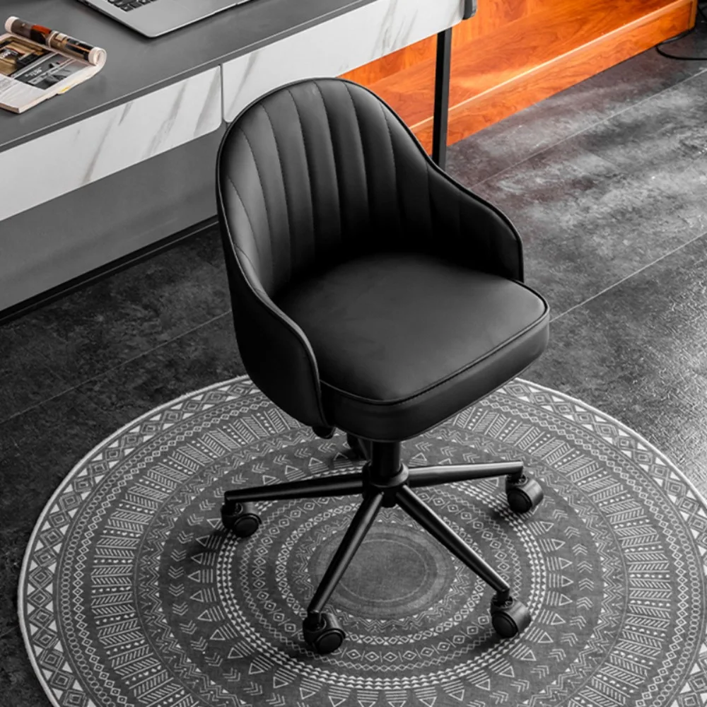 Computer chair Light luxury chair Home sedentary comfortable office  Study back desk seat Learning lift swivel