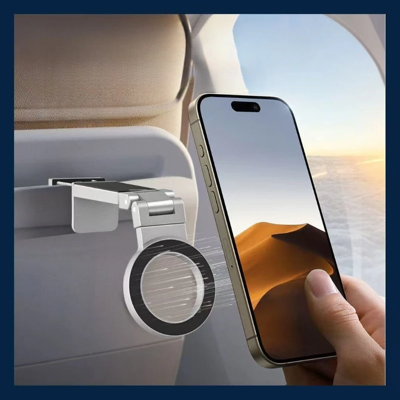 Viagem simples, sucção magnética portátil, suporte de telefone dobrável e giratório adequado para vários cenários e ângulos
