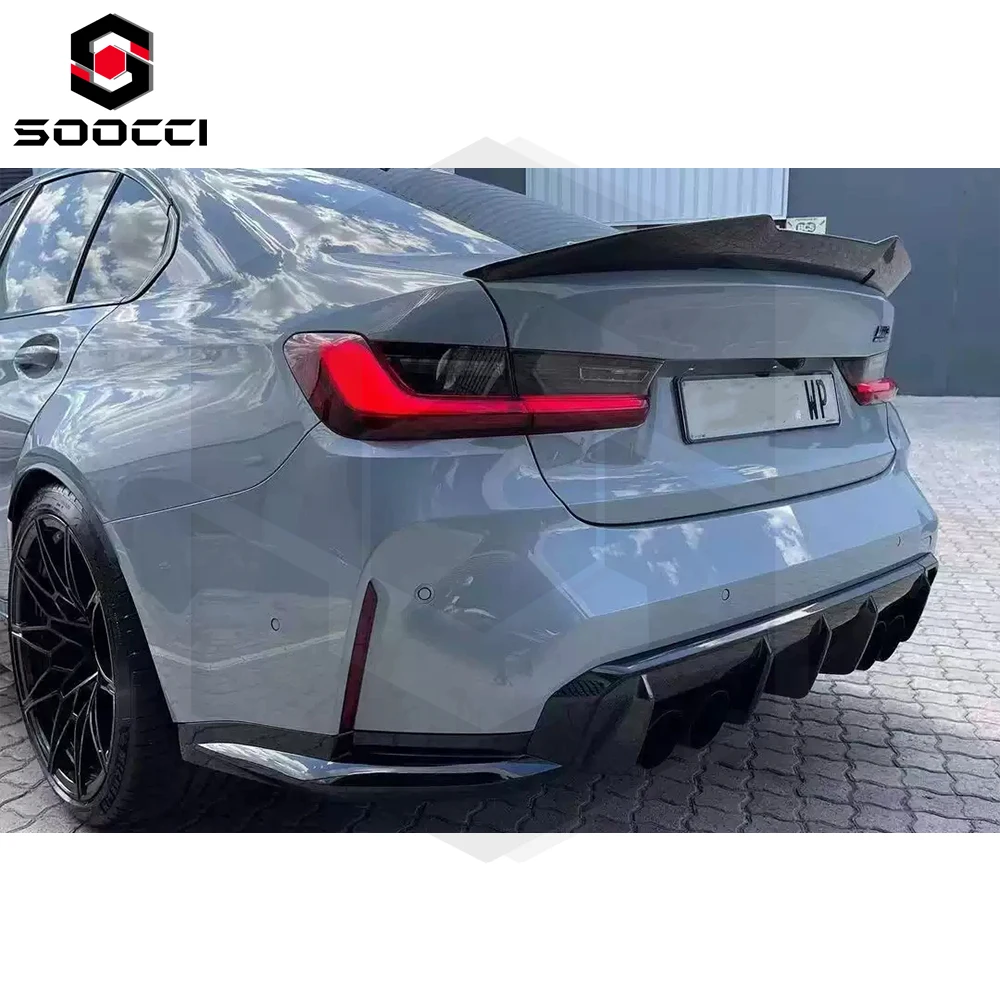 Dry Carbon Fiber  PSM Style Rear Wing for G80 G82 G20 G22 M3 M4 3 Series 4 Series Spoiler Ducktail Rear Lip Trunk Tail Wing