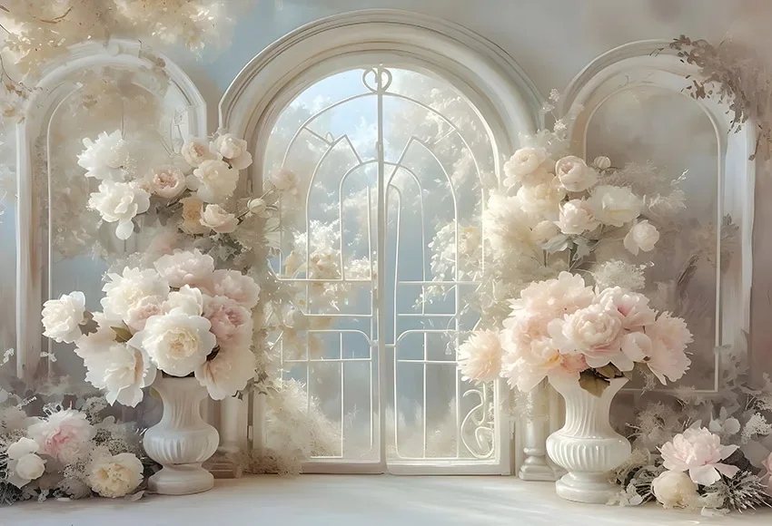 Mehofond خلفيات للتصوير الفوتوغرافي الربيع زهرة حديقة العجائب فتاة حفلة عيد ميلاد رومانسية الباب الأمامي ديكور خلفية الصورة