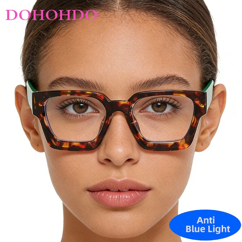 

Retro Square Frame Luxury Brand Designer Retro Classic Men Women Glasses Fashion Computer For Reading Office Work Eyeglasses