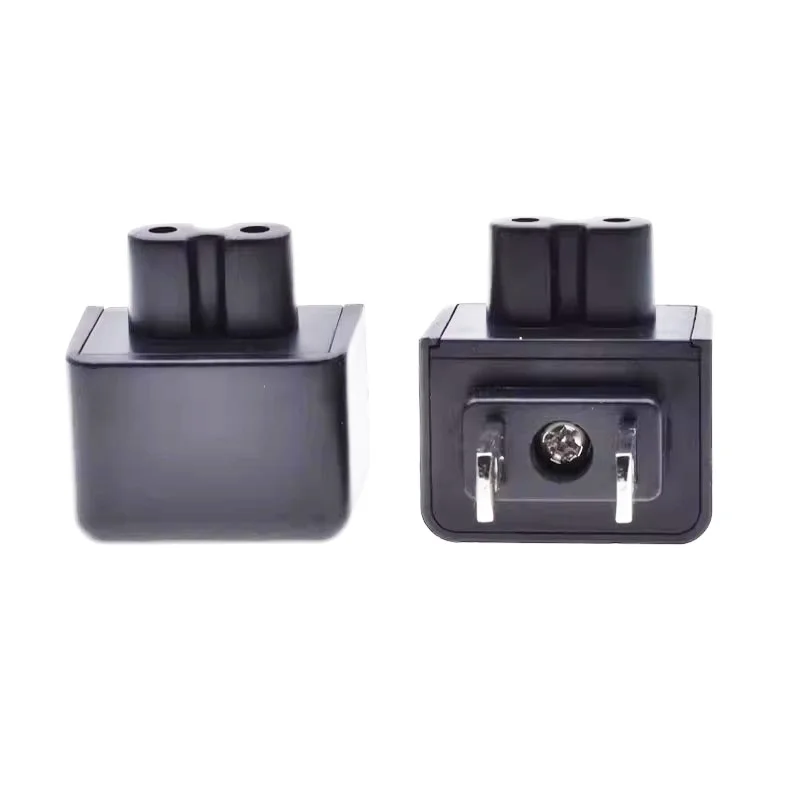

1 ~ 5 шт./лот, американский стандарт GB, два плоских колена с вставкой 90 ° Перевернутая вилка адаптера с прокладкой и конвертером розетки адаптера для ноутбука