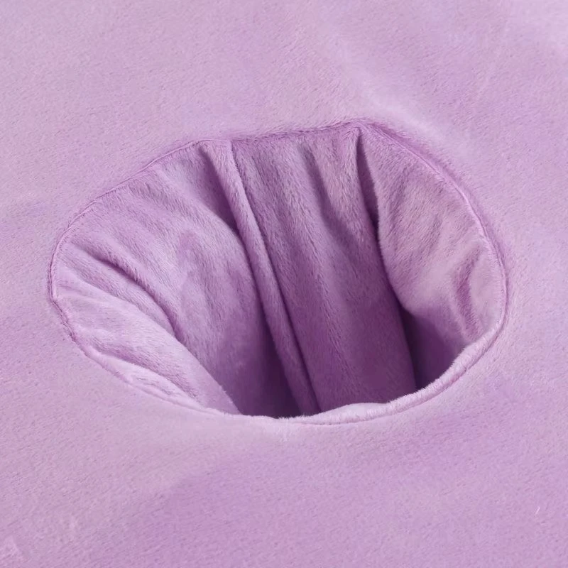 Plush Beauty Bed Cover Thick Sheets With Hole Solid Color Massage Bed Sheet Suitable For All Seasons