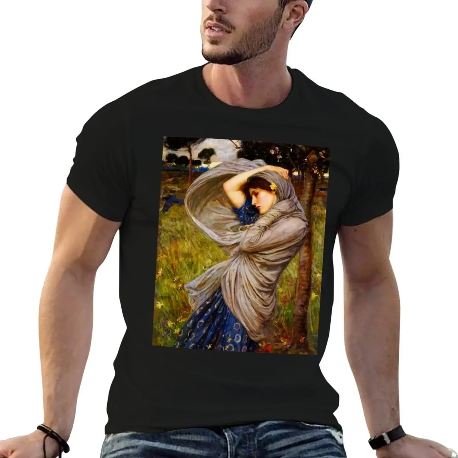 

John William Waterhouse Boreas T-Shirt anime t shirts aesthetic clothes compression shirt men