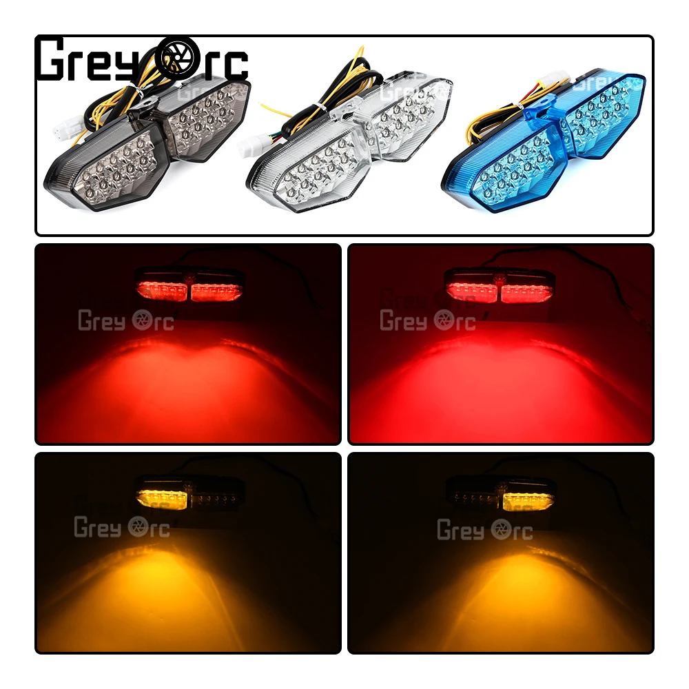 Motorcycle LED Taillight Rear Brake Tail Light For Yamaha YZF R6 2003 2004 2005 For Yamaha XTZ 1200 2012-2014 YZF R6S 2006-2008