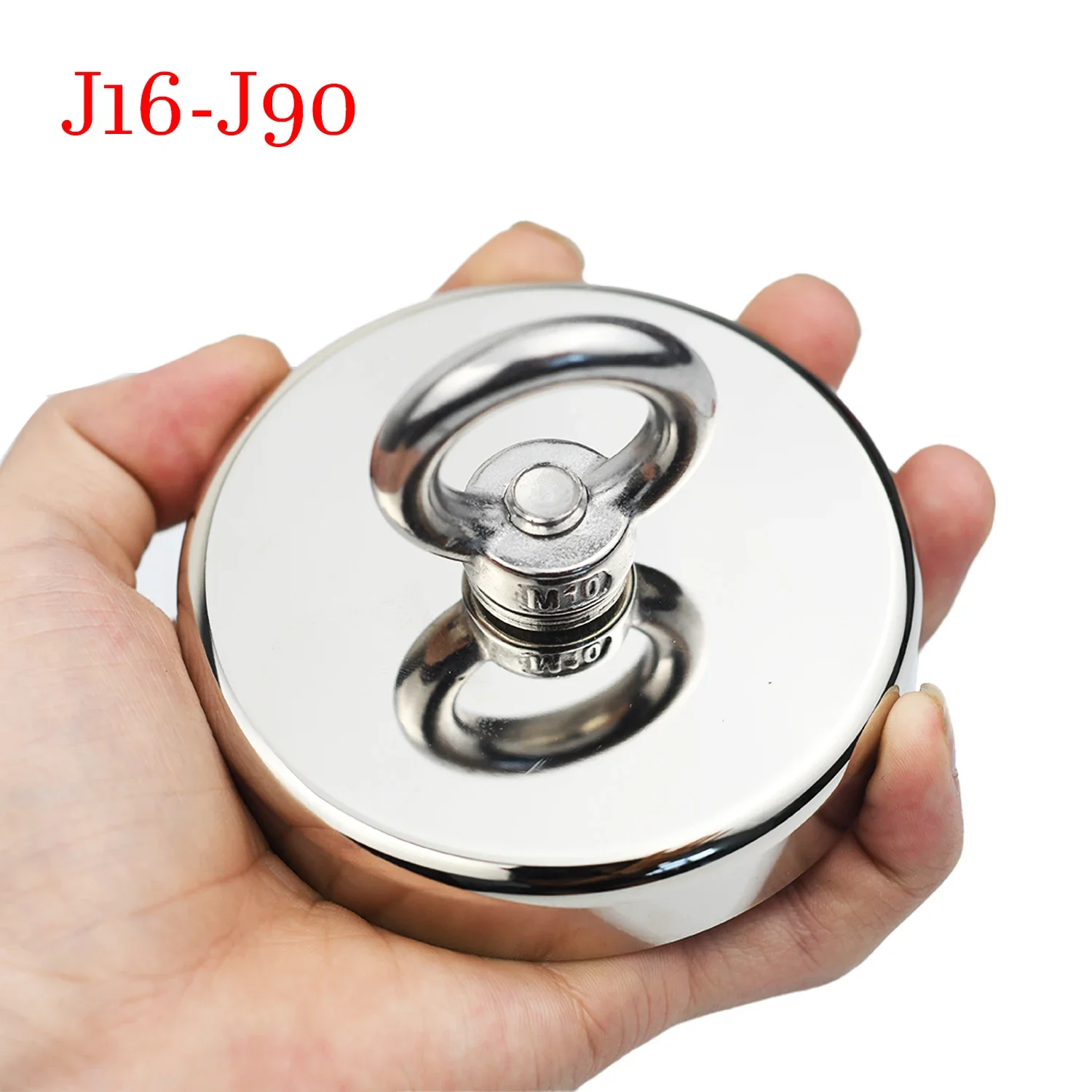 16-90 Super Strong Neodymium Magnets N52 Iman Salvage Magnet Fishing with Countersunk Hole Eyebolt for Magnetic Fishing Magneat