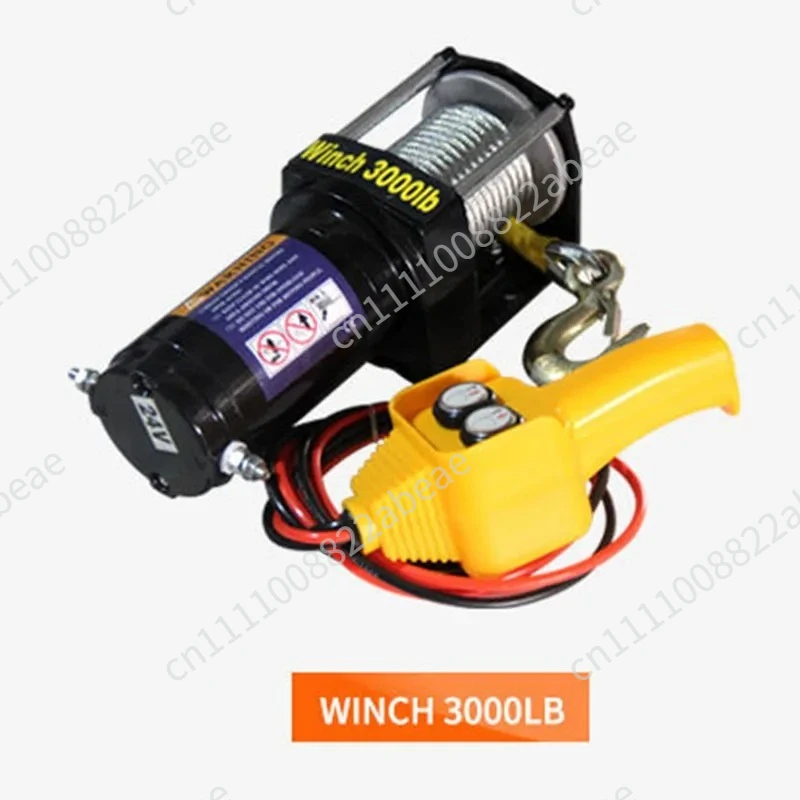 For Useful Electric Off-Road Vehicle Winch 12V/24V Car Traction Self-Rescue