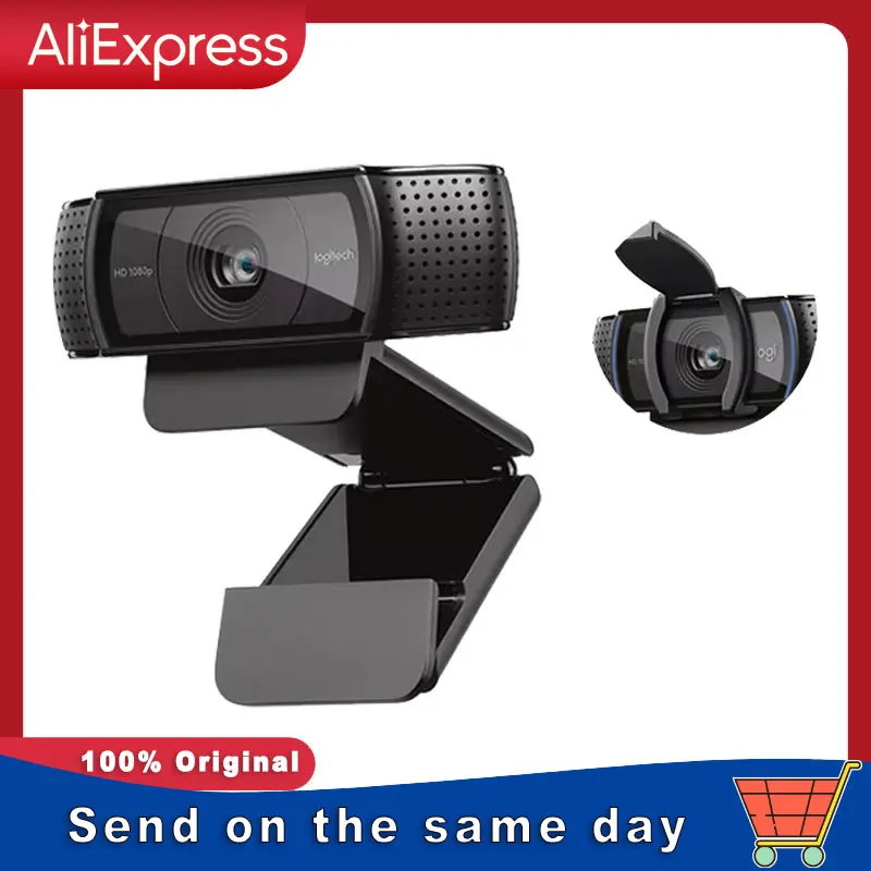 Logitech C920e HD Pro Webcam Widescreen Video Chat Recording USB Smart 1080p Web Camera For Computer C920 Upgrade Version CMOS