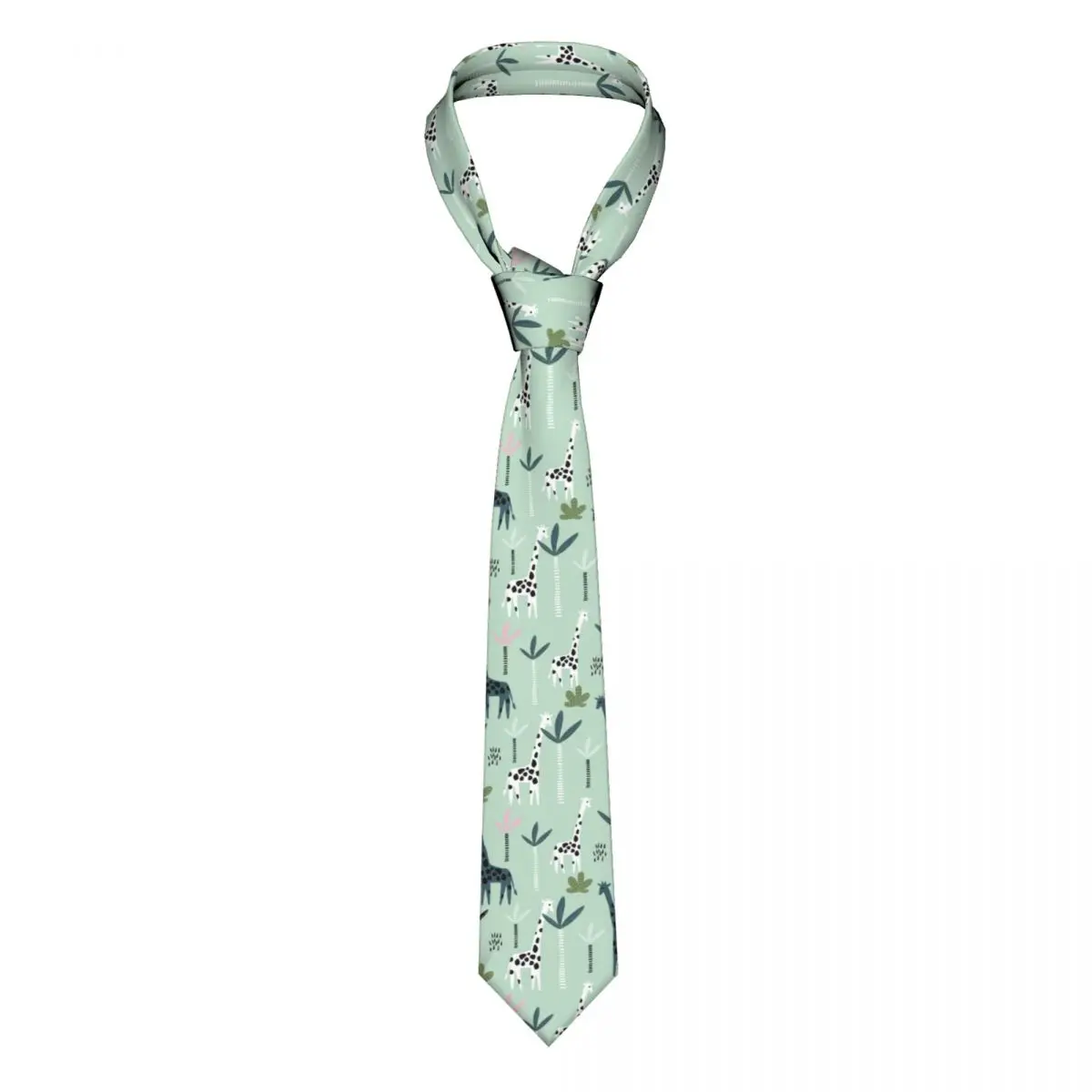 

Giraffe Leopard Monkey And Tropical Unisex Neckties Skinny Polyester 8 cm Wide Neck Ties for Mens Accessories Gravatas Office