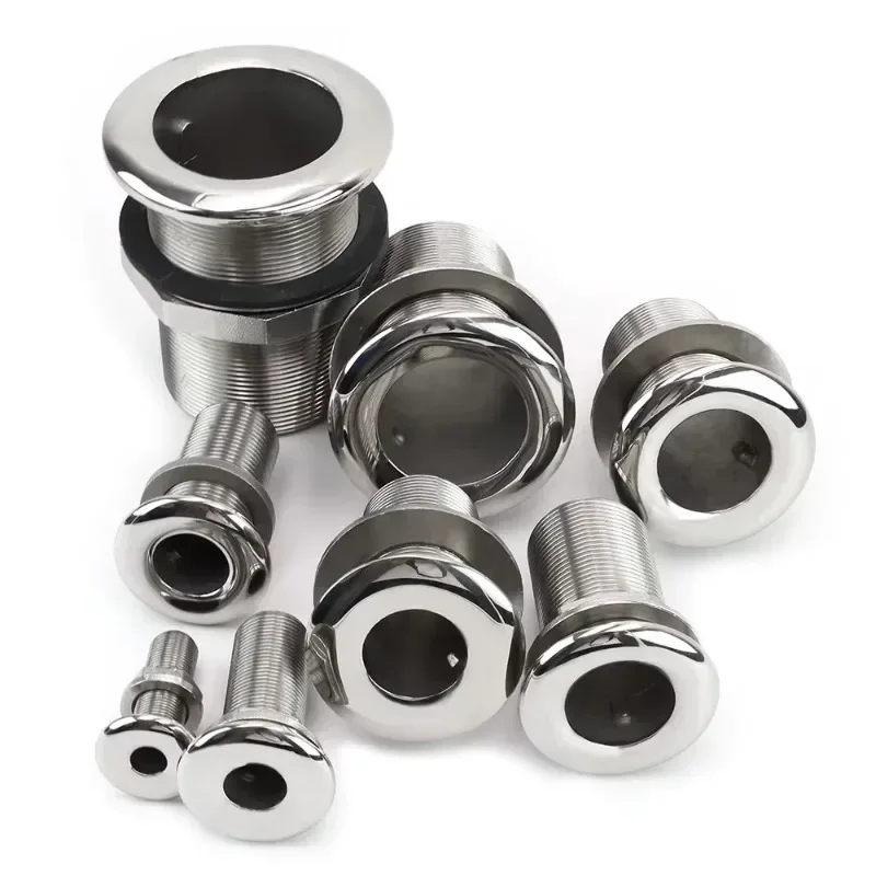 3/8’-3' Thru-hull Outlet Full Wire Spout 316 Intake Strainer Yacht Marine Hardware Water Drain,Hardware Fitting Accessories - Image 2