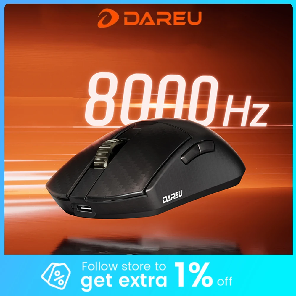

Беспроводная мышь Dareu A950Ultra, трехрежимная мышь, 8000 Гц, частота запуска, легкие игровые мыши из углеродного волокна, аксессуары для ПК для геймеров