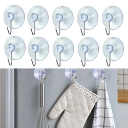 10/20/60Pcs Strong Transparent Suction Cup Sucker Wall Hooks Hanger For Kitchen Bathroom Accessories Hooks Organizer