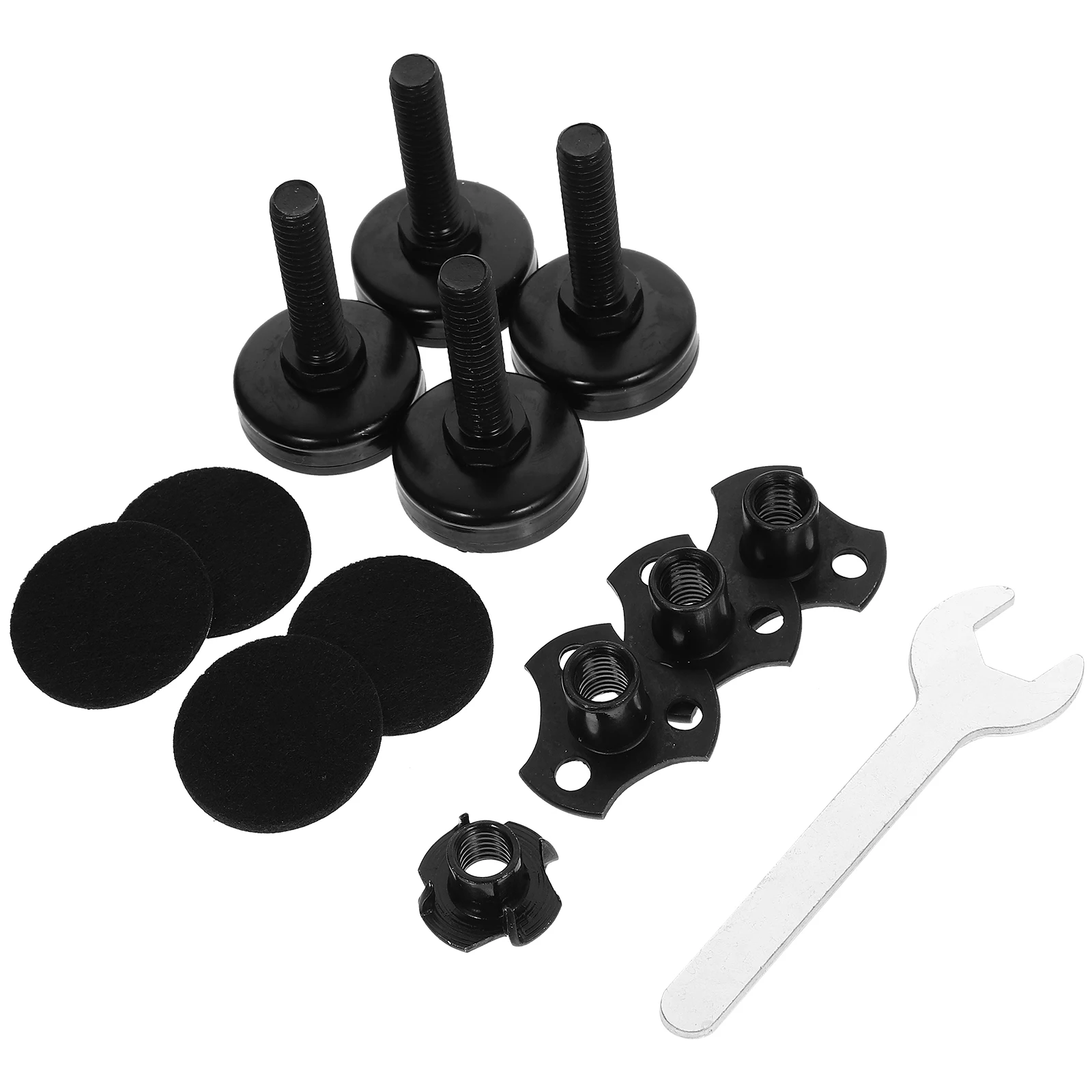 

1 Set Of Adjustable Furniture Leveling Legs Screw On Table Levelers Feet For Wobbly Desk Chair Table Legs Levelers Furniture