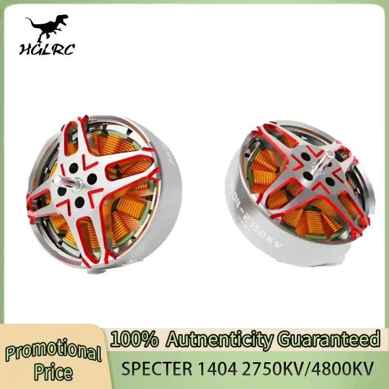 HGLRC SPECTER 1404 2750KV/4800KV 4-6S Brushless Motor for FPV Freestyle 2inch Cinewhoop 4inch Toothpick Drones DIY Parts