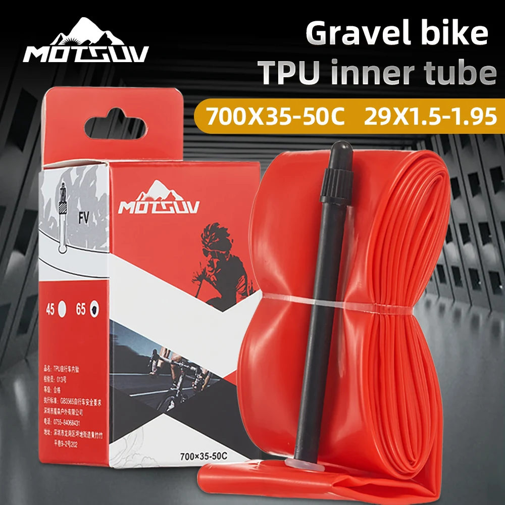 MOTSUV Rower szosowy Ultralekki rower żwirowy MTB Dętka TPU 700C X 35-50C Opona rowerowa Długość 45/65mm Francuski zawór Super lekki