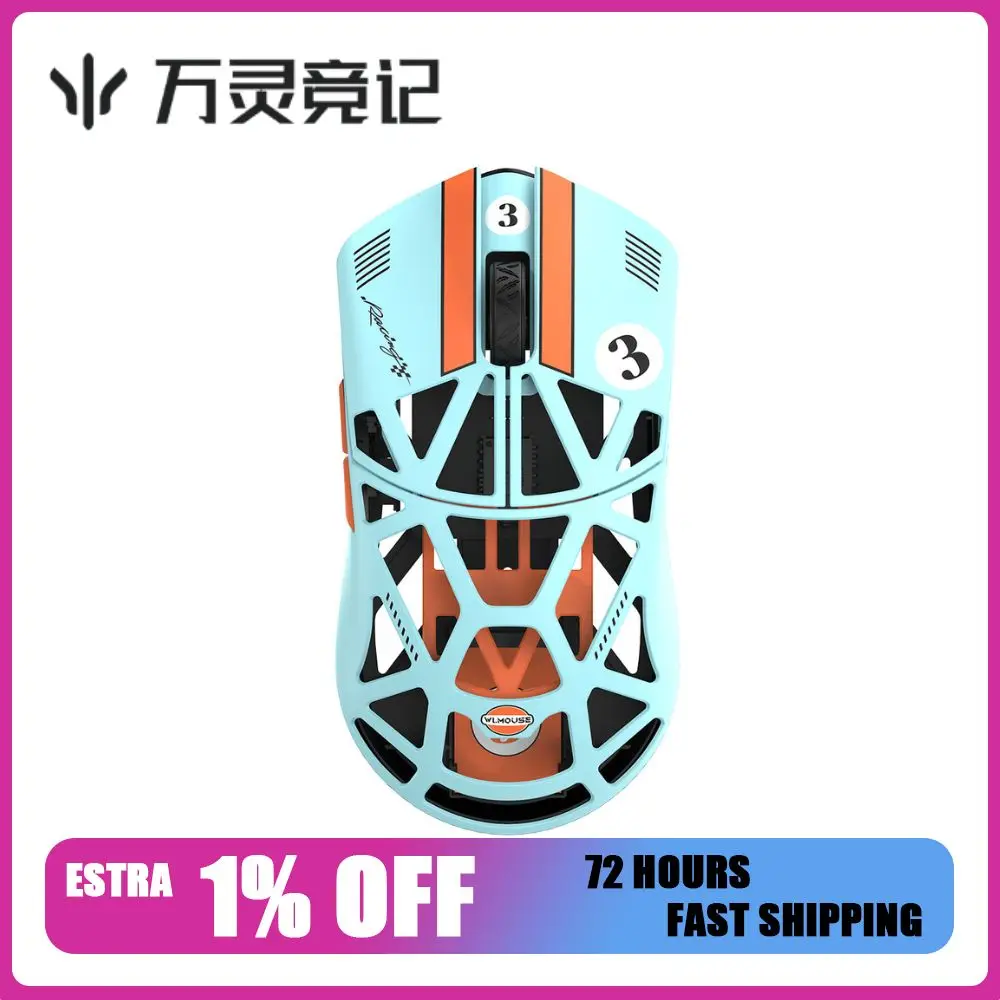 WLmouse BEAST X MINI Pro Wireless Mouse PAW3950HS Sensor 8K Magnesium Alloy FPS Gaming Mouse No Punching 2 Mode Custom Mice Gift