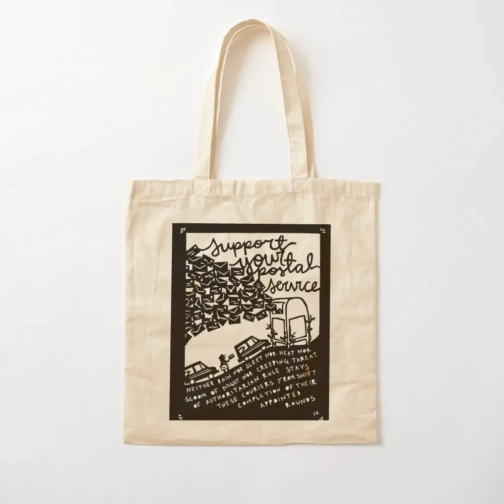 Support Your Postal Service Tote Bag Women's beach bags custom bags shopper bags Custom bag Tote Bag