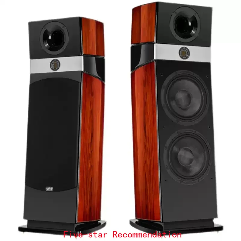 FA10 Flagship HiFi Floor Standing Speakers, Dual 10 Inch Woofers Horn Tweeter, High End Audiophile Passive Tower for Home Theate