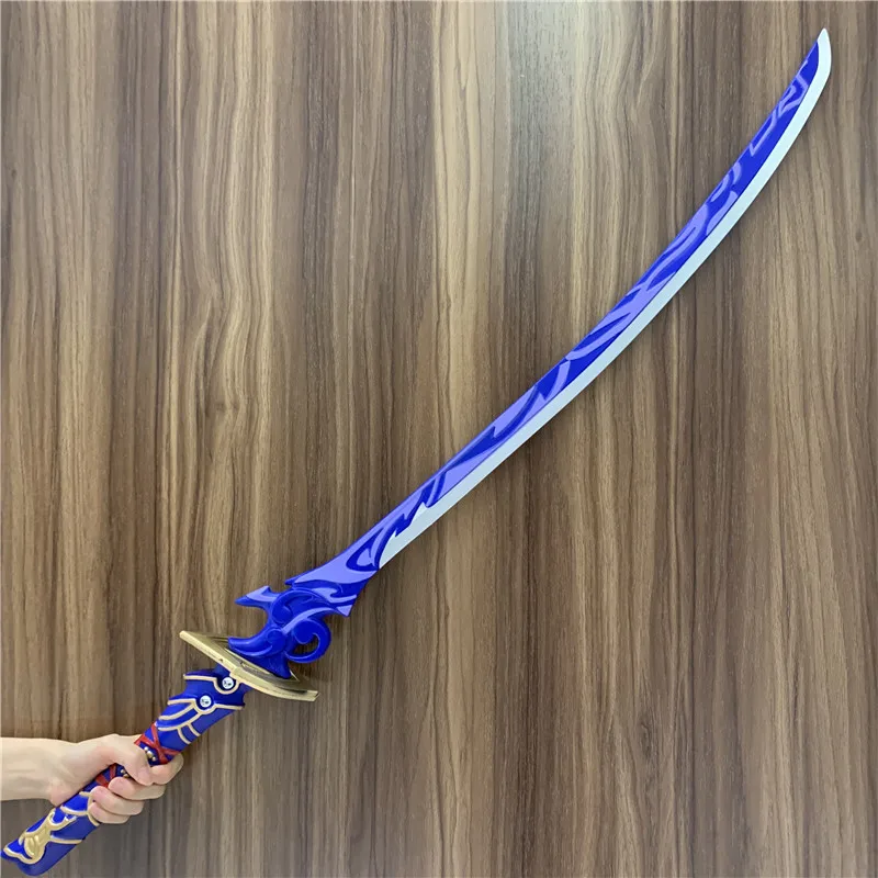 Juego de espada Raiden Shogun Katana de 105cm, espada de impacto Genshin, espada Beelzebul Musou, armas de Cosplay, accesorios de seguridad, regalo de rol de PU