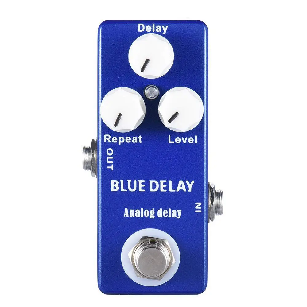 Imagem -02 - Mosky Azul Profundo Atraso Mini Pedal Efeito Guitarra True Bypass