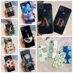 For Xiaomi Redmi 9C NFC Case Redmi 9 Active Cover Soft Slim Silicone Cases Pet Cat Dinosaur Child's Capa For Reami9C 9 C Bumper