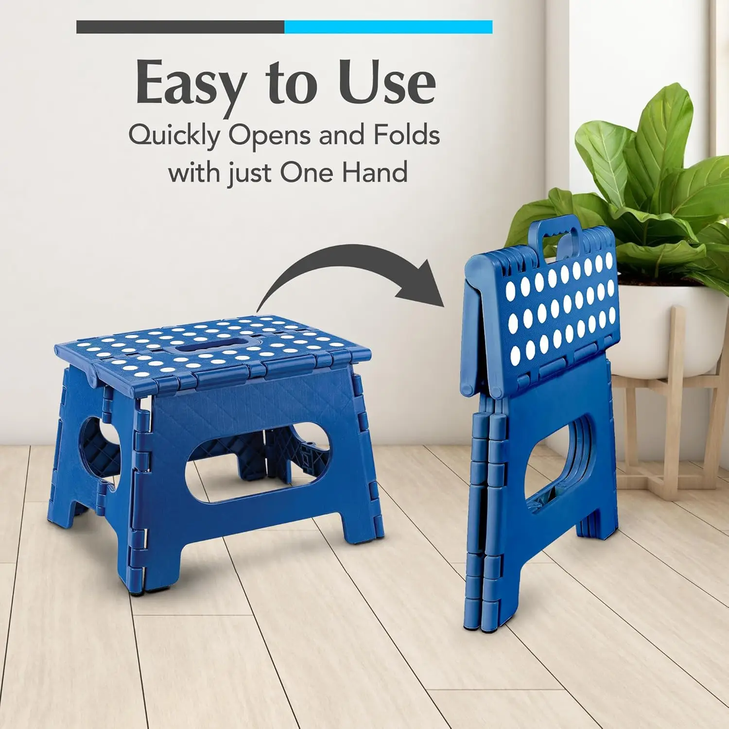 

Handy Laundry Folding Lightweight Step Stool Is Sturdy Enough To Support Adults And Safe Enough For Kids. Opens Easy With One