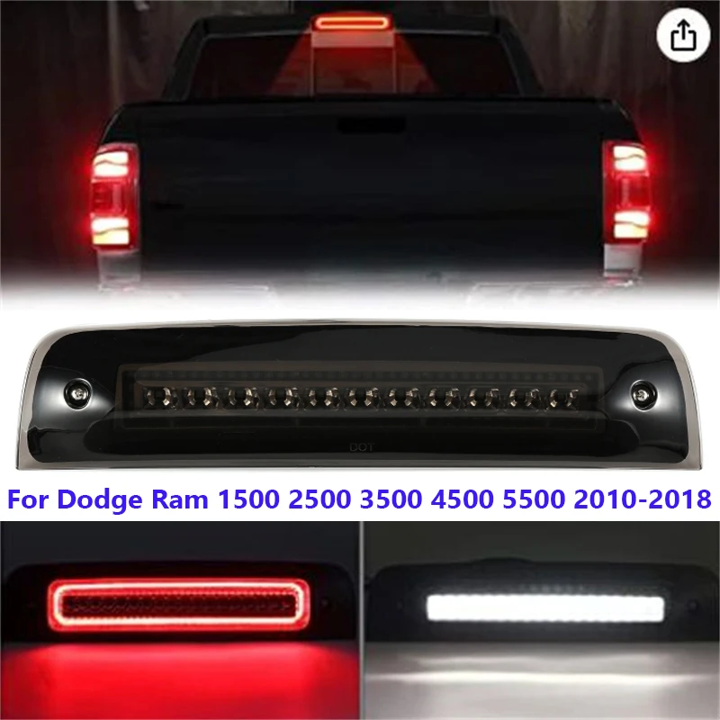 LED Car Third Brake Light Rear High Mount Stop Light for Dodge Ram 1500 2500 3500 4500 5500 2010-2018