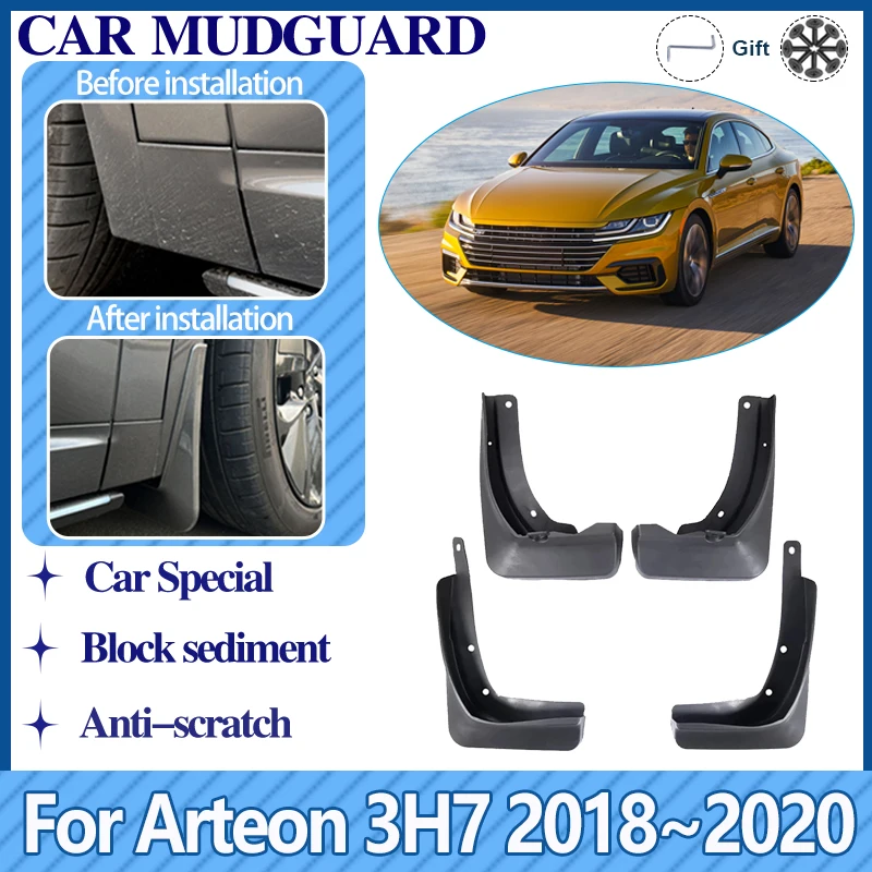 اللوحات الطينية للسيارة Volkswagen VW Arteon 3H7 2018 2019 2020 واقيات الطين المضادة للرذاذ الأمامية والخلفية درابزين اكسسوارات السيارات 4 قطعة