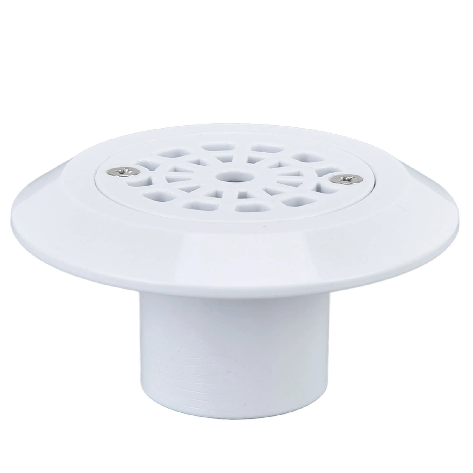 Salida de agua de plástico para piscina, drenaje de piso blanco, entrada de agua, accesorio de drenaje para piscinas, resortes calientes, drenaje principal de piscina