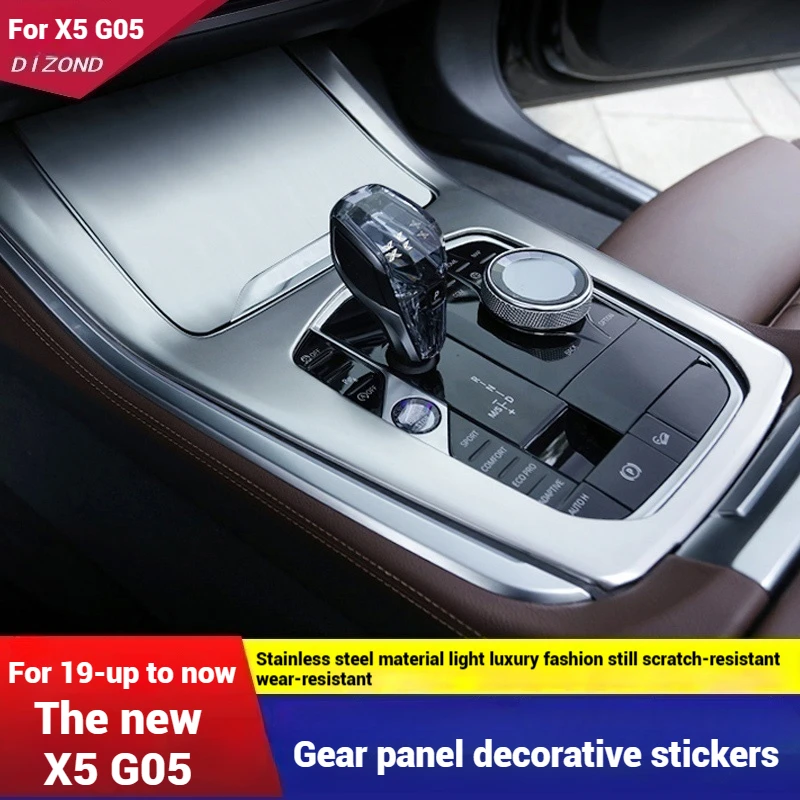 

For BMW X5 G05 2019-2022 Car Center Console Gear Shift Panel Cover Trim Protection Stickers Car Interior Accessories