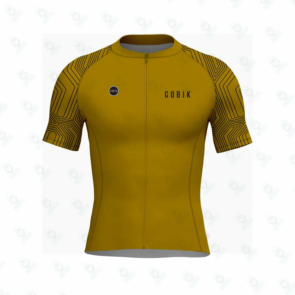 Cobik Short Sleeve Cycling Jersey for Men Classic Bicycle Tops Summer Shirt Cyclist Maillot Cycle Bike Wear Outdoor Uniform 2024