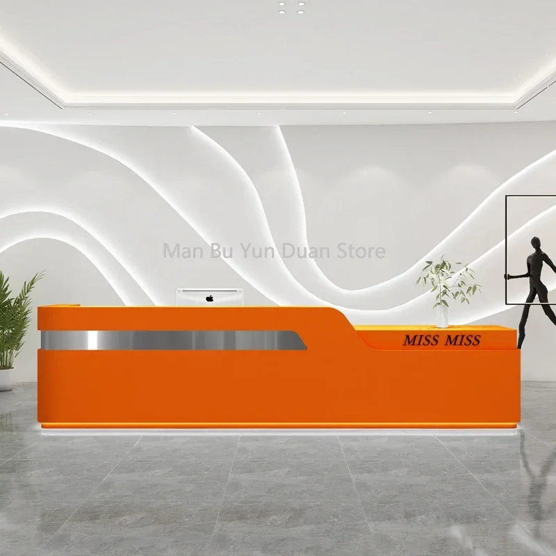 Hair Salon Aesthetic Desks Office Cashier Beauty Spa Commercial Restaurant Simple Luxury Display Mostrador Negocio Furniture