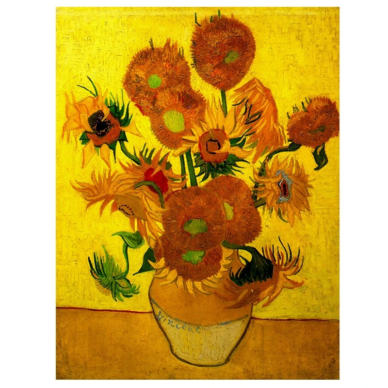 Van Gogh Art Printed Heat Resistant Placemats Set Of 4 Non-Slip Washable Table Mats For Dining Kitchen Home Decor