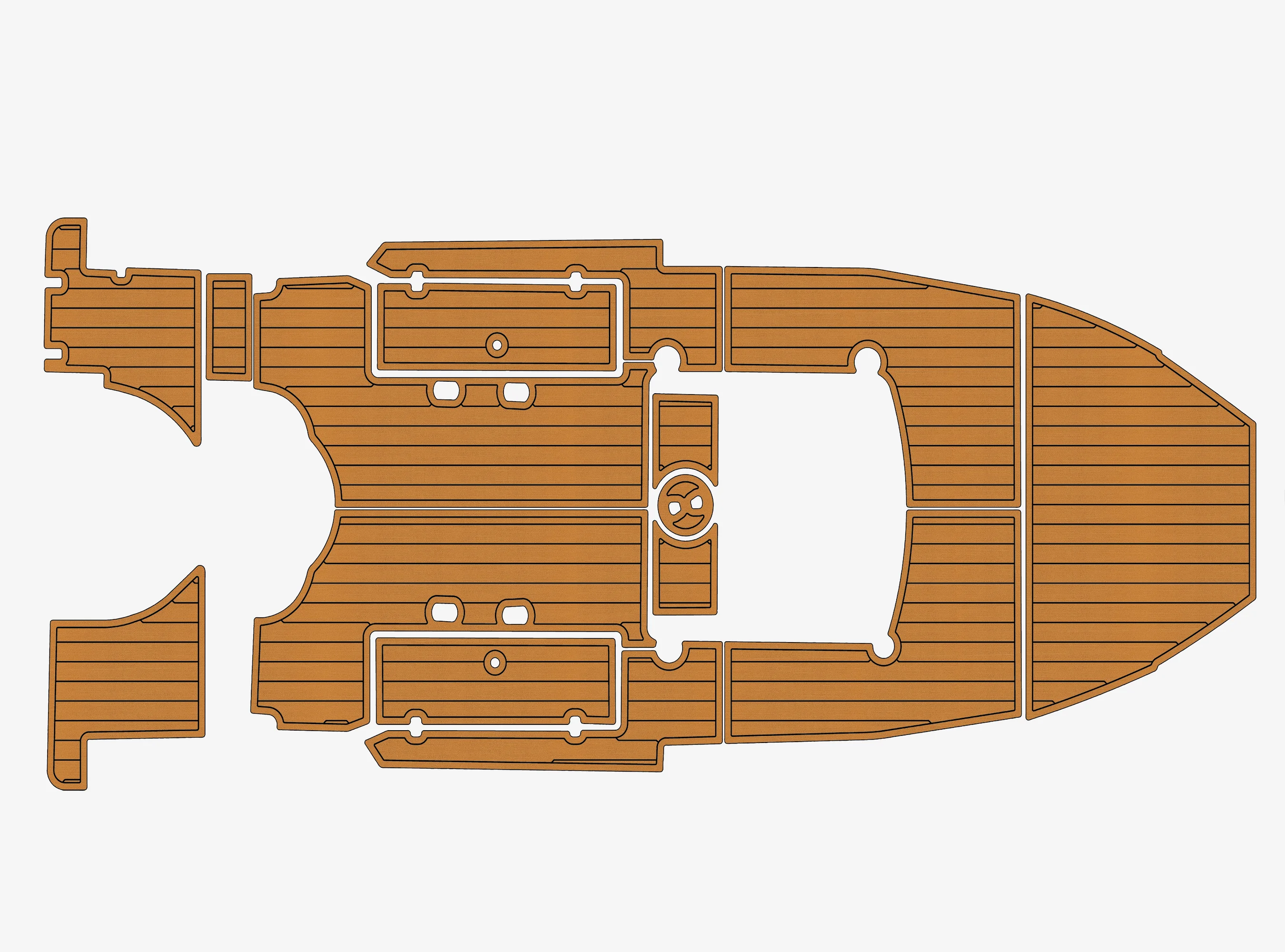 

Противоскользящее самоклеящееся покрытие из ЭВА под тик 6 мм для палубы лодки Wellcraft 19, прочный морской пол для кокпита яхты