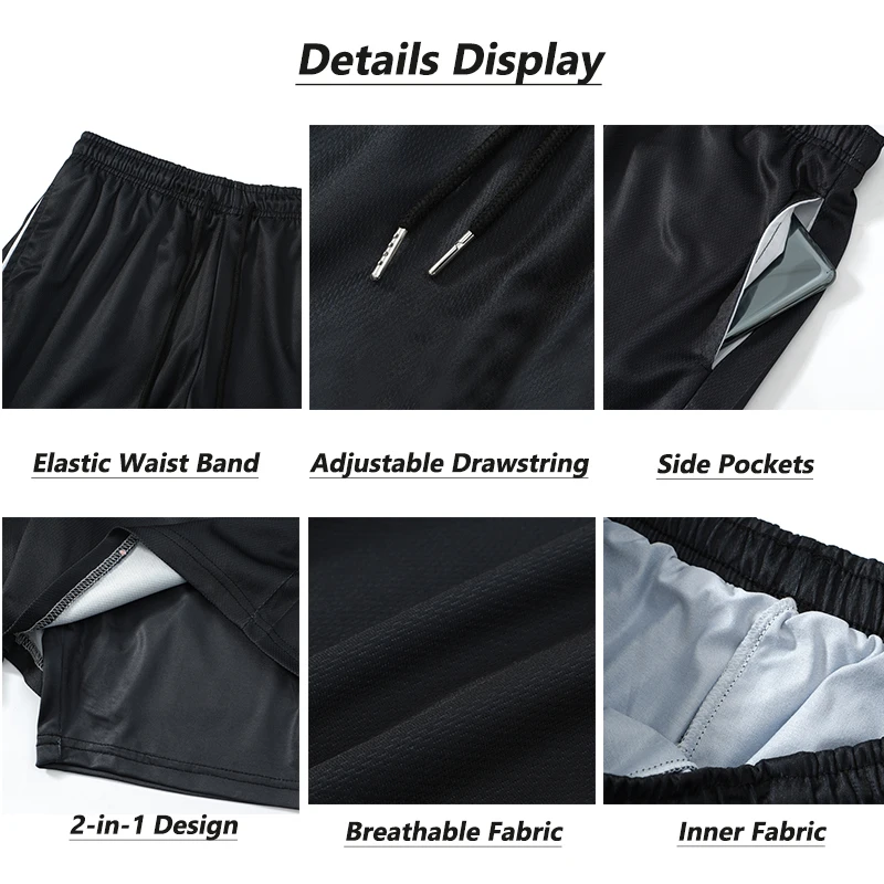 Yujiro Hanma-pantalones cortos de compresión 2 en 1 para hombre, Shorts elásticos de secado rápido para gimnasio, culturismo, Fitness, correr, Verano