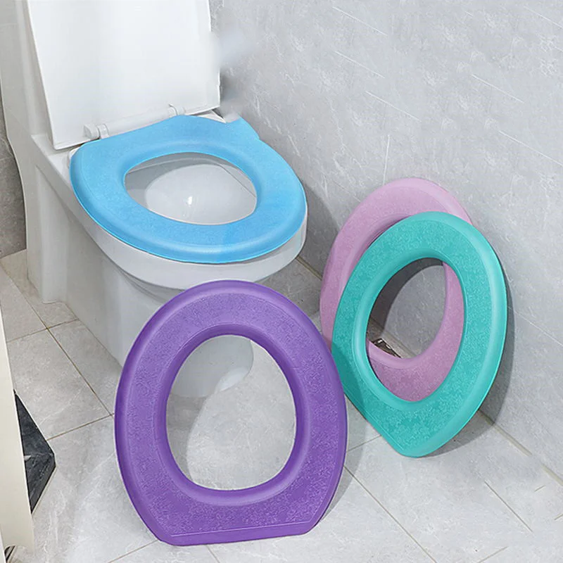 Waterpoof Soft Toilet Seat Cover Bathroom Washable Closestool Mat Pad Cushion O-shape Toilet seat Bidet Toilet Cover Accessories